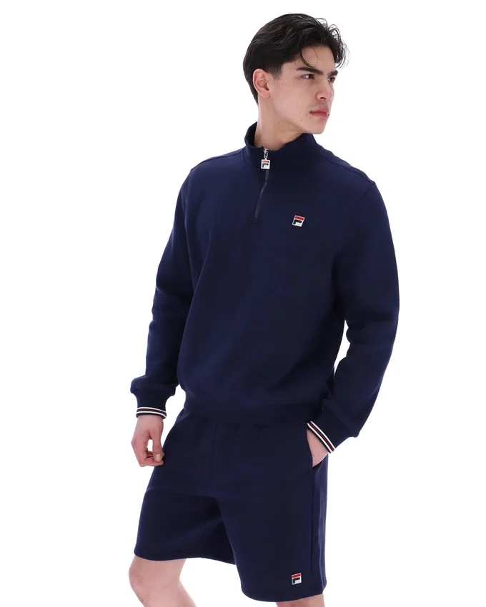 Maglione Fila Navy Ramy F-Box con zip a 1/4