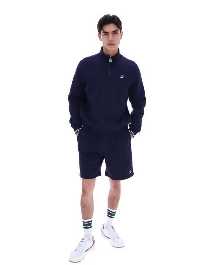 Maglione Fila Navy Ramy F-Box con zip a 1/4