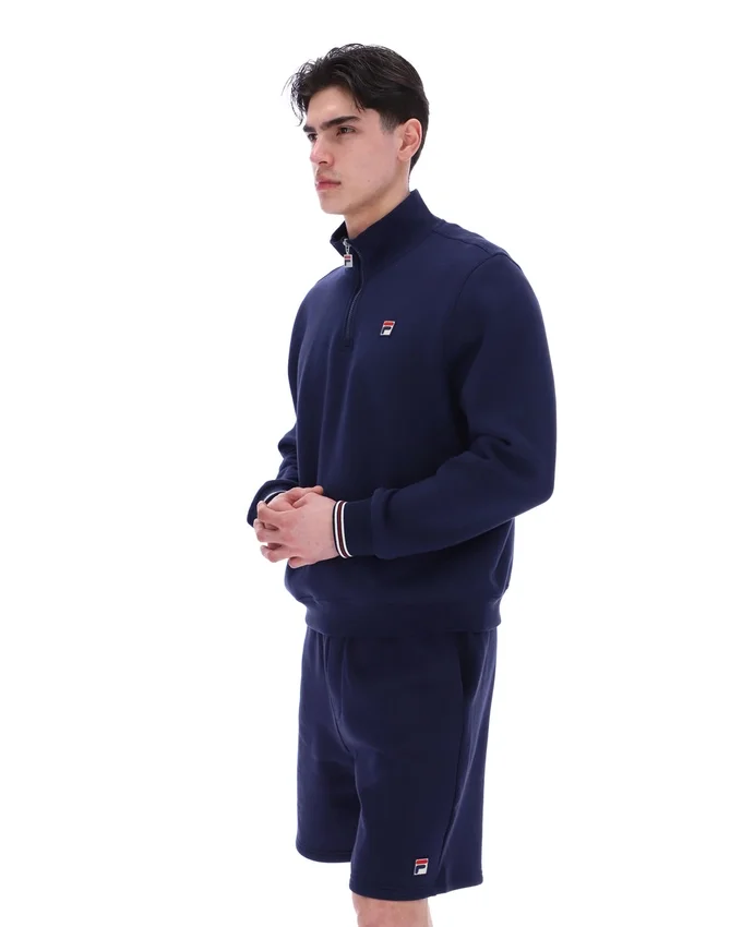 Maglione Fila Navy Ramy F-Box con zip a 1/4