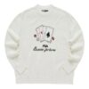 Maglione sportivo con grafica "Bianco Nero"