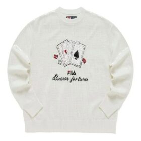 Maglione sportivo con grafica "Bianco Nero"