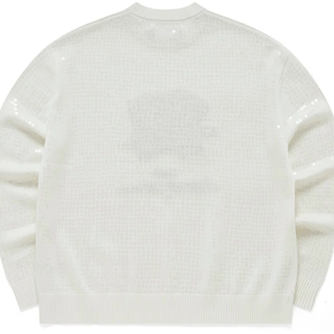Maglione sportivo con grafica "Bianco Nero"