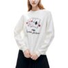 Maglione sportivo con grafica "Bianco Nero"