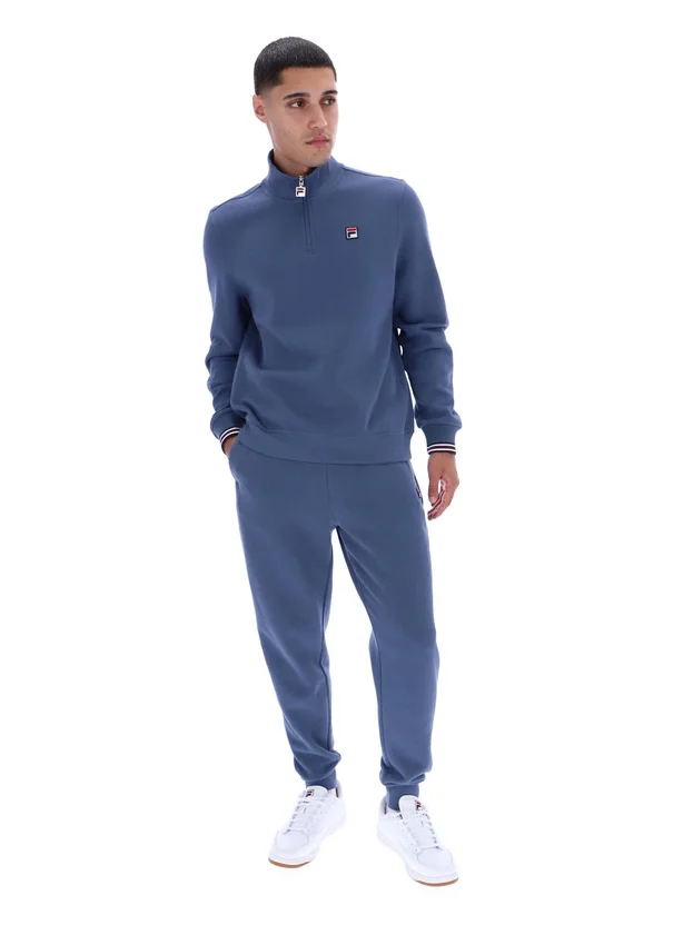 Maglione Vintage Indigo Ramy F-Box con zip a 1/4