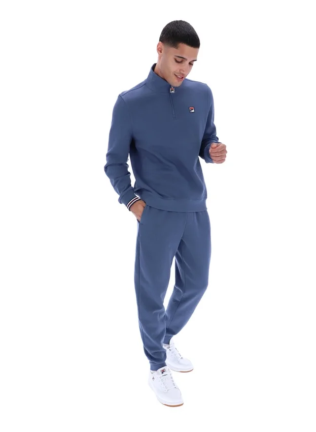 Maglione Vintage Indigo Ramy F-Box con zip a 1/4