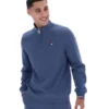 Maglione Vintage Indigo Ramy F-Box con zip a 1/4