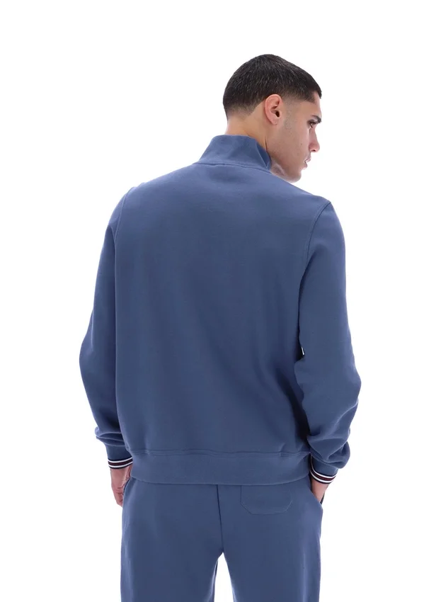 Maglione Vintage Indigo Ramy F-Box con zip a 1/4