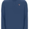 Maglione Vintage Indigo Ramy F-Box con zip a 1/4