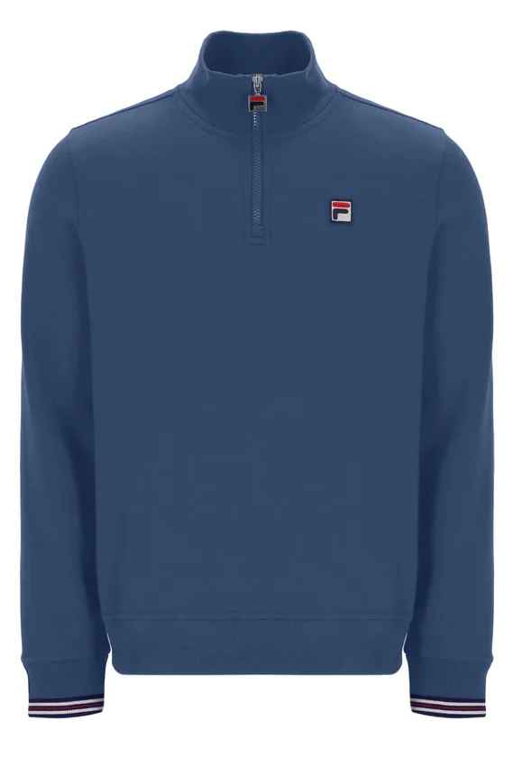 Maglione Vintage Indigo Ramy F-Box con zip a 1/4