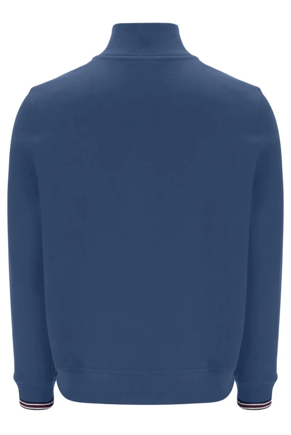 Maglione Vintage Indigo Ramy F-Box con zip a 1/4