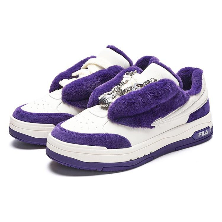 Scarpe da skate basse mix "Bianco Viola"