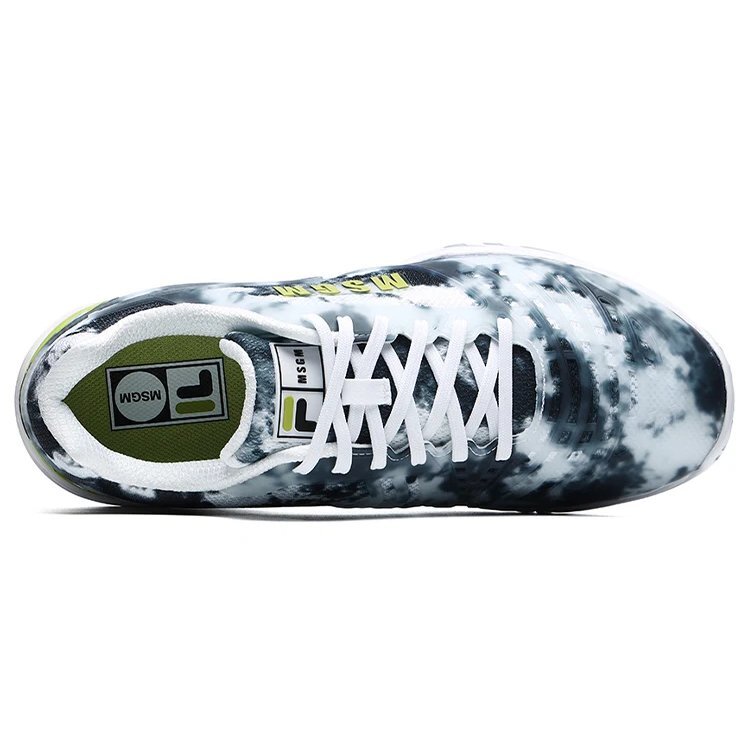 MSGM x Fila Heritage-FHT Low-Top Bianco/Nero/Bandhnu