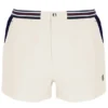 Pantaloncini a righe con tasche in spugna High Tide color Gardenia