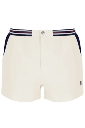 Pantaloncini a righe con tasche in spugna High Tide color Gardenia