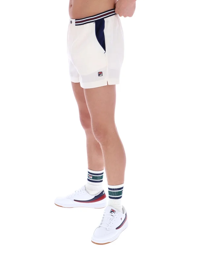 Pantaloncini a righe con tasche in spugna High Tide color Gardenia