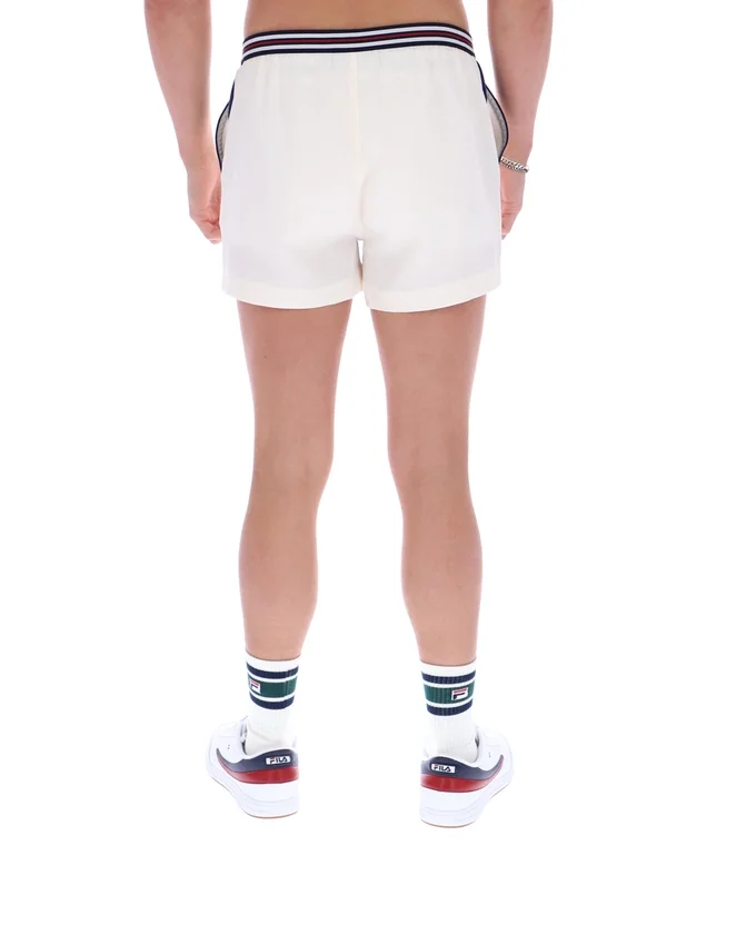 Pantaloncini a righe con tasche in spugna High Tide color Gardenia