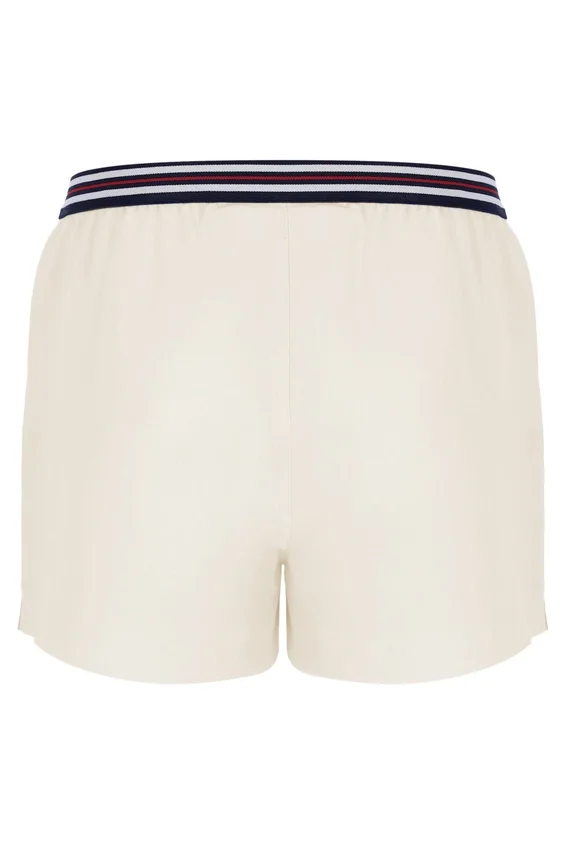 Pantaloncini a righe con tasche in spugna High Tide color Gardenia