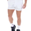 Pantaloncini bianchi High Tide in spugna con tasche a righe