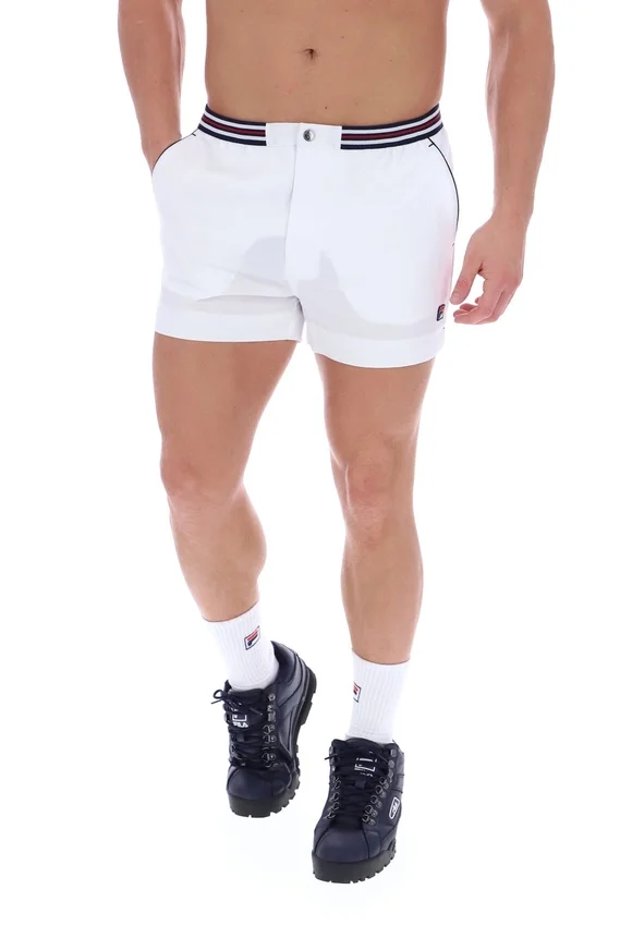 Pantaloncini bianchi High Tide in spugna con tasche a righe