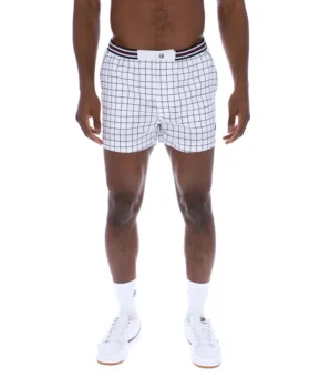 Pantaloncini bianchi High Tide in spugna con tasche a righe