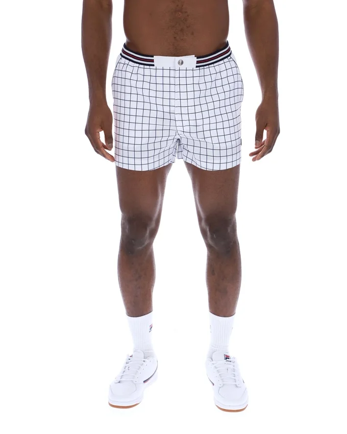 Pantaloncini bianchi High Tide in spugna con tasche a righe