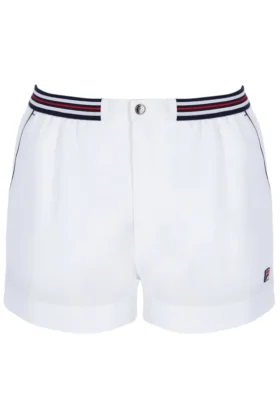 Pantaloncini bianchi High Tide in spugna con tasche a righe