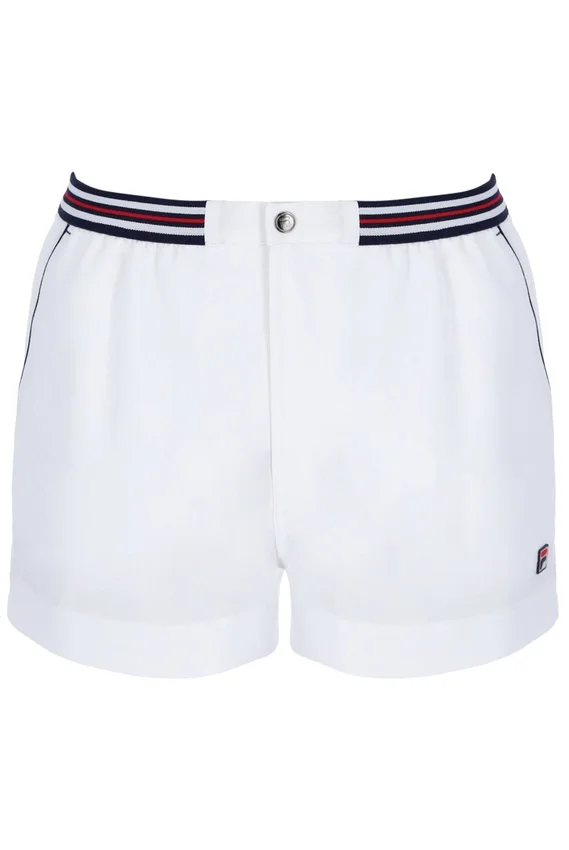 Pantaloncini bianchi High Tide in spugna con tasche a righe