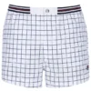 Pantaloncini bianchi High Tide in spugna con tasche a righe