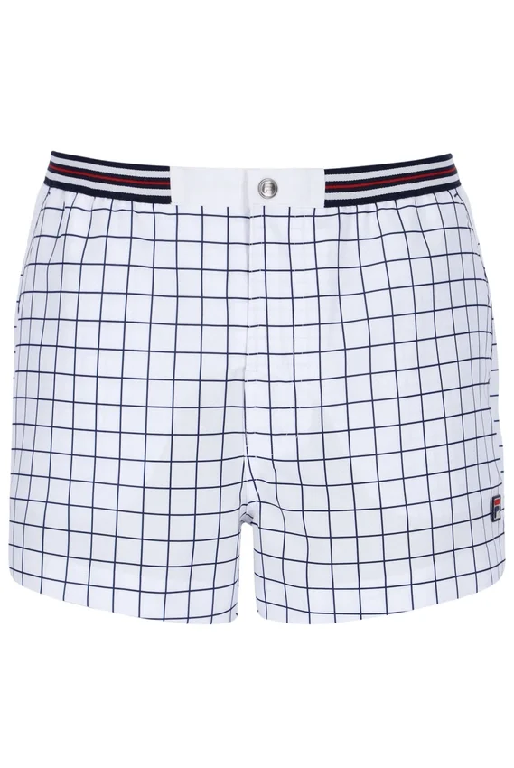 Pantaloncini bianchi High Tide in spugna con tasche a righe