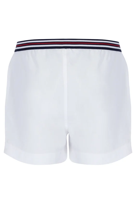 Pantaloncini bianchi High Tide in spugna con tasche a righe