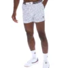 Pantaloncini bianchi High Tide in spugna con tasche a righe