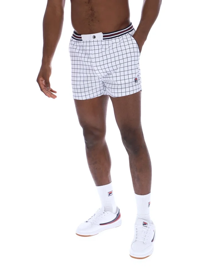 Pantaloncini bianchi High Tide in spugna con tasche a righe