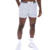 Pantaloncini bianchi High Tide in spugna con tasche a righe