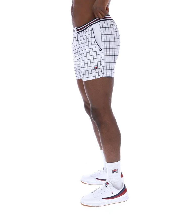 Pantaloncini bianchi High Tide in spugna con tasche a righe