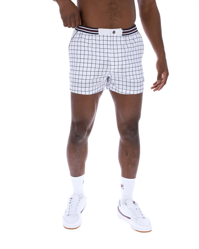 Pantaloncini bianchi High Tide in spugna con tasche a righe