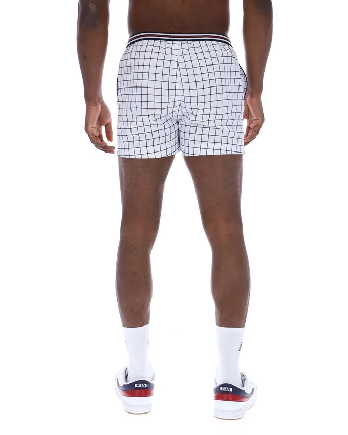 Pantaloncini bianchi High Tide in spugna con tasche a righe