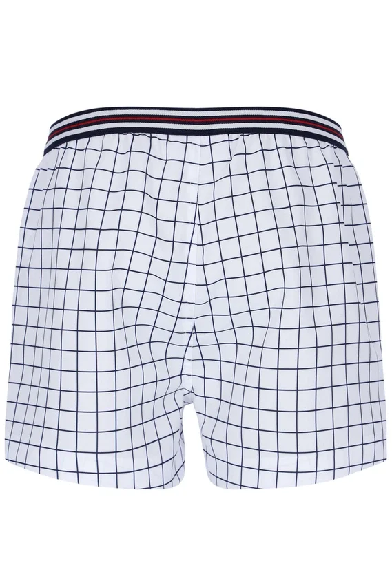 Pantaloncini bianchi High Tide in spugna con tasche a righe