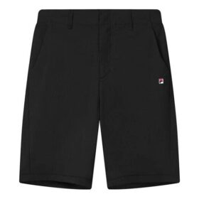 Pantaloncini casual in tessuto traspirante e dalla vestibilità ampia, neri