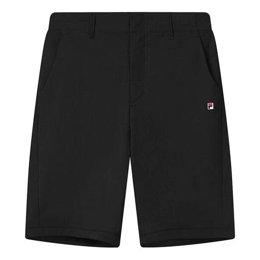 Pantaloncini casual in tessuto traspirante e dalla vestibilità ampia, neri