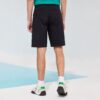 Pantaloncini casual in tessuto traspirante e dalla vestibilità ampia, neri