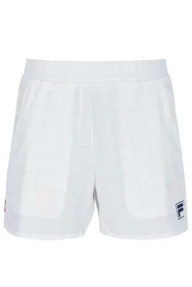 Pantaloncini da tennis da uomo da 5" con motivo bianco