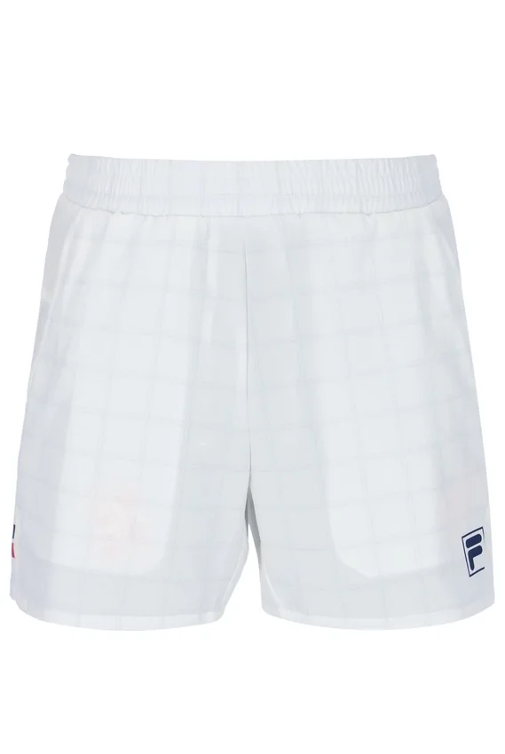 Pantaloncini da tennis da uomo da 5" con motivo bianco