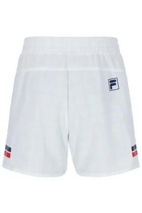 Pantaloncini da tennis da uomo da 5″ con motivo bianco