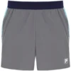 Pantaloncini da tennis da uomo da 5" grigio scuro con slip interno
