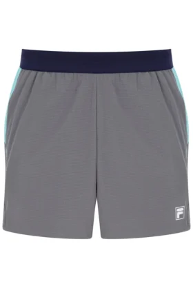 Pantaloncini da tennis da uomo da 5" grigio scuro con slip interno