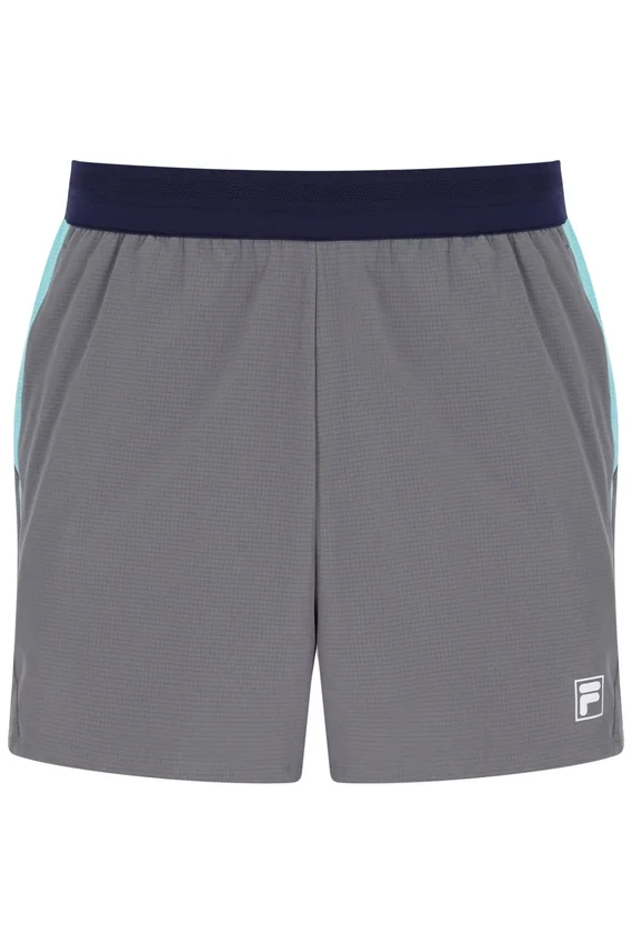 Pantaloncini da tennis da uomo da 5" grigio scuro con slip interno