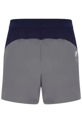 Pantaloncini da tennis da uomo da 5″ grigio scuro con slip interno