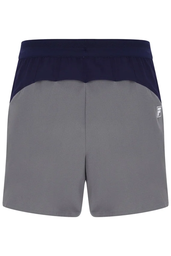 Pantaloncini da tennis da uomo da 5" grigio scuro con slip interno
