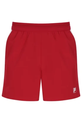Pantaloncini da tennis da uomo rossi da 5" con slip interno