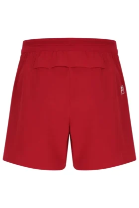 Pantaloncini da tennis da uomo rossi da 5″ con slip interno